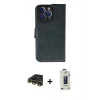 MARSİLYAN™- iPhone 13 Pro Max Kılıf Siluet Işık Serisi - Siyah Bilvis Hayalet Cam Ekran Koruyucu + Raze Metal Kamera Lens - GD