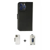 MARSİLYAN™- iPhone 13 Pro Max Kılıf Siluet Işık Serisi - Siyah Bilvis Hayalet Cam Ekran Koruyucu + Shine Kamera Lens - GD