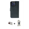 MARSİLYAN™- iPhone 13 Pro Max Kılıf Siluet Işık Serisi - Siyah Bilvis Hayalet Cam Ekran Koruyucu + Rainbow Kamera Lens Koruma Cam - KI