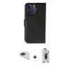 MARSİLYAN™- iPhone 13 Pro Max Kılıf Siluet Işık Serisi - Siyah Bilvis Hayalet Cam Ekran Koruyucu + Pers Alüminyum Kamera Lens - LT