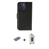 MARSİLYAN™- iPhone 13 Pro Max Kılıf Siluet Işık Serisi - Siyah Bilvis Hayalet Cam Ekran Koruyucu + Renkli Kamera Lens Koruma Cam - MI