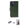 MARSİLYAN™- iPhone 13 Pro Max Kılıf Siluet Işık Serisi - Siyah Bilvis Hayalet Cam Ekran Koruyucu + Renkli Kamera Lens Koruma Cam - MI