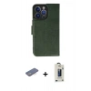 MARSİLYAN™- iPhone 13 Pro Max Kılıf Siluet Işık Serisi - Siyah Bilvis Hayalet Cam Ekran Koruyucu + Renkli Kamera Lens Koruma Cam - MI
