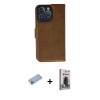 MARSİLYAN™- iPhone 13 Pro Max Kılıf Siluet Işık Serisi - Siyah Bilvis Hayalet Cam Ekran Koruyucu + Shine Kamera Lens Koruma Cam - MI