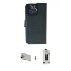 MARSİLYAN™- iPhone 13 Pro Max Kılıf Siluet Işık Serisi - Siyah Bilvis Hayalet Cam Ekran Koruyucu + Rainbow Kamera Lens Koruma Cam - MR