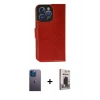 MARSİLYAN™- iPhone 13 Pro Max Kılıf Siluet Işık Serisi - Siyah Bilvis Hayalet Cam Ekran Koruyucu + Neon Fosforlu Kamera Lens - MI