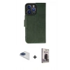 MARSİLYAN™- iPhone 13 Pro Max Kılıf Siluet Işık Serisi - Siyah Bilvis Hayalet Cam Ekran Koruyucu + Pers Alüminyum Kamera Lens - LT