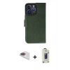 MARSİLYAN™- iPhone 13 Pro Max Kılıf Siluet Işık Serisi - Siyah Bilvis Hayalet Cam Ekran Koruyucu + Pers Alüminyum Kamera Lens - GI