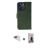 MARSİLYAN™- iPhone 13 Pro Max Kılıf Siluet Işık Serisi - Siyah Bilvis Hayalet Cam Ekran Koruyucu + Pers Alüminyum Kamera Lens - GI