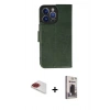 MARSİLYAN™- iPhone 13 Pro Max Kılıf Siluet Işık Serisi - Siyah Bilvis Hayalet Cam Ekran Koruyucu + Pers Alüminyum Kamera Lens - KI