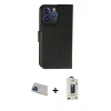 MARSİLYAN™- iPhone 13 Pro Max Kılıf Siluet Işık Serisi - Siyah Bilvis Hayalet Cam Ekran Koruyucu + Rainbow Kamera Lens Koruma Cam - MI