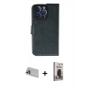 MARSİLYAN™- iPhone 13 Pro Max Kılıf Siluet Işık Serisi - Siyah Bilvis Hayalet Cam Ekran Koruyucu + Rainbow Kamera Lens Koruma Cam - MR