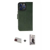 MARSİLYAN™- iPhone 13 Pro Max Kılıf Siluet Işık Serisi - Siyah Bilvis Hayalet Cam Ekran Koruyucu + Rainbow Kamera Lens Koruma Cam - KI