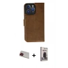 MARSİLYAN™- iPhone 13 Pro Max Kılıf Siluet Işık Serisi - Siyah Bilvis Hayalet Cam Ekran Koruyucu + Rainbow Kamera Lens Koruma Cam - KI