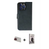 MARSİLYAN™- iPhone 13 Pro Max Kılıf Siluet Işık Serisi - Siyah Bilvis Hayalet Cam Ekran Koruyucu + Rainbow Kamera Lens Koruma Cam - KI