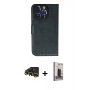 MARSİLYAN™- iPhone 13 Pro Max Kılıf Siluet Işık Serisi - Siyah Bilvis Hayalet Cam Ekran Koruyucu + Raze Metal Kamera Lens - GD