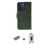 MARSİLYAN™- iPhone 13 Pro Max Kılıf Siluet Işık Serisi - Siyah Bilvis Hayalet Cam Ekran Koruyucu + Renkli Kamera Lens Koruma Cam - TU