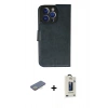 MARSİLYAN™- iPhone 13 Pro Max Kılıf Siluet Işık Serisi - Siyah Bilvis Hayalet Cam Ekran Koruyucu + Renkli Kamera Lens Koruma Cam - SI