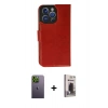 MARSİLYAN™- iPhone 13 Pro Max Kılıf Siluet Işık Serisi - Siyah Bilvis Hayalet Cam Ekran Koruyucu + Neon Fosforlu Kamera Lens - YL