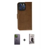 MARSİLYAN™- iPhone 13 Pro Max Kılıf Siluet Işık Serisi - Siyah Bilvis Hayalet Cam Ekran Koruyucu + Neon Fosforlu Kamera Lens - YL