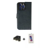 MARSİLYAN™- iPhone 13 Pro Max Kılıf Siluet Işık Serisi - Siyah Joko 5D Cam + Raze Metal Kamera Lens - GD