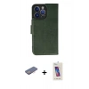 MARSİLYAN™- iPhone 13 Pro Max Kılıf Siluet Işık Serisi - Siyah Joko 5D Cam + Renkli Kamera Lens Koruma Cam - PE