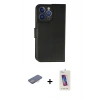MARSİLYAN™- iPhone 13 Pro Max Kılıf Siluet Işık Serisi - Siyah Joko 5D Cam + Renkli Kamera Lens Koruma Cam - PE