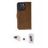 MARSİLYAN™- iPhone 13 Pro Max Kılıf Siluet Işık Serisi - Siyah Joko 5D Cam + Pers Alüminyum Kamera Lens - KI