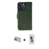 MARSİLYAN™- iPhone 13 Pro Max Kılıf Siluet Işık Serisi - Siyah Joko 5D Cam + Rainbow Kamera Lens Koruma Cam - BZ