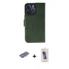 MARSİLYAN™- iPhone 13 Pro Max Kılıf Siluet Işık Serisi - Siyah Joko 5D Cam + Renkli Kamera Lens Koruma Cam - TU
