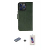 MARSİLYAN™- iPhone 13 Pro Max Kılıf Siluet Işık Serisi - Siyah Joko 5D Cam + Renkli Kamera Lens Koruma Cam - YL