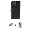 MARSİLYAN™- iPhone 13 Pro Max Kılıf Siluet Işık Serisi - Siyah Joko 5D Cam + Shine Kamera Lens Koruma Cam - GI