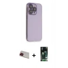 MARSİLYAN™- iPhone 13 Pro Max Kılıf Siluet Minimal Özel Seri - Şeffaf 360 Full Body Arka Koruyucu + Rainbow Kamera Lens Koruma Cam - KI
