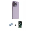 MARSİLYAN™- iPhone 13 Pro Max Kılıf Siluet Minimal Özel Seri - Şeffaf 360 Full Body Arka Koruyucu + Mavi Shine Kamera Lens Koruma Cam