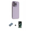 MARSİLYAN™- iPhone 13 Pro Max Kılıf Siluet Minimal Özel Seri - Şeffaf 360 Full Body Arka Koruyucu + Metal Kamera Lens Koruma Cam - MR