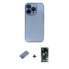 MARSİLYAN™- iPhone 13 Pro Max Kılıf Siluet Minimal Özel Seri - Şeffaf 360 Full Body Arka Koruyucu + Metal Kamera Lens Koruma Cam - MR