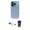 MARSİLYAN™- iPhone 13 Pro Max Kılıf Siluet Minimal Özel Seri - Şeffaf 360 Full Body Arka Koruyucu + Pers Alüminyum Kamera Lens - KI