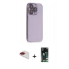 MARSİLYAN™- iPhone 13 Pro Max Kılıf Siluet Minimal Özel Seri - Şeffaf 360 Full Body Arka Koruyucu + Pers Alüminyum Kamera Lens - KI