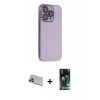 MARSİLYAN™- iPhone 13 Pro Max Kılıf Siluet Minimal Özel Seri - Şeffaf 360 Full Body Arka Koruyucu + Rainbow Kamera Lens Koruma Cam - REGD