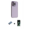 MARSİLYAN™- iPhone 13 Pro Max Kılıf Siluet Minimal Özel Seri - Şeffaf 360 Full Body Arka Koruyucu + Shine Kamera Lens Koruma Cam - PE