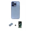 MARSİLYAN™- iPhone 13 Pro Max Kılıf Siluet Minimal Özel Seri - Şeffaf 360 Full Body Arka Koruyucu + Shine Kamera Lens Koruma Cam - PE