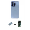 MARSİLYAN™- iPhone 13 Pro Max Kılıf Siluet Minimal Özel Seri - Şeffaf 360 Full Body Arka Koruyucu + Shine Kamera Lens Koruma Cam - GI