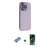 MARSİLYAN™- iPhone 13 Pro Max Kılıf Siluet Minimal Özel Seri - Şeffaf 360 Full Body Arka Koruyucu + Shine Kamera Lens Koruma Cam - GI
