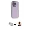 MARSİLYAN™- iPhone 13 Pro Max Kılıf Siluet Minimal Özel Seri - Şeffaf Maxco Cam Ekran Koruyucu + Rainbow Kamera Lens Koruma Cam - BZ
