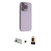MARSİLYAN™- iPhone 13 Pro Max Kılıf Siluet Minimal Özel Seri - Şeffaf Maxco Cam Ekran Koruyucu + Rainbow Kamera Lens Koruma Cam - REGD