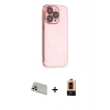 MARSİLYAN™- iPhone 13 Pro Max Kılıf Siluet Minimal Özel Seri - Şeffaf Maxco Cam Ekran Koruyucu + Rainbow Kamera Lens Koruma Cam - REGD