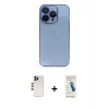 MARSİLYAN™- iPhone 13 Pro Max Kılıf Siluet Minimal Özel Seri - Şeffaf Pasifik Cam Ekran Koruyucu + Shine Kamera Lens - GD