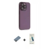 MARSİLYAN™- iPhone 13 Pro Max Kılıf Siluet Minimal Özel Seri - Şeffaf Pasifik Cam Ekran Koruyucu + Metal Kamera Lens Koruma Cam - MR