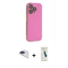 MARSİLYAN™- iPhone 13 Pro Max Kılıf Siluet Minimal Özel Seri - Şeffaf Pasifik Cam Ekran Koruyucu + Pers Alüminyum Kamera Lens - LT