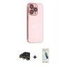 MARSİLYAN™- iPhone 13 Pro Max Kılıf Siluet Minimal Özel Seri - Şeffaf Pasifik Cam Ekran Koruyucu + Raze Metal Kamera Lens - GD